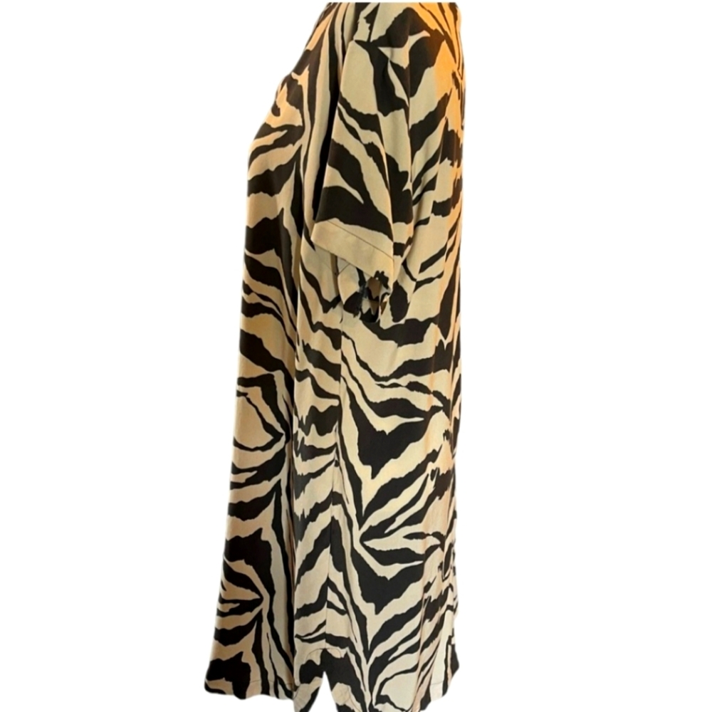 🚨SALE ~H&M V NECK TUNIC DRESSS•Animal Print  •SZ XL